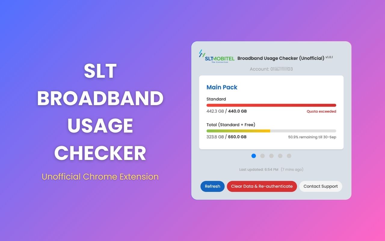 SLT Broadband Usage Checker logo